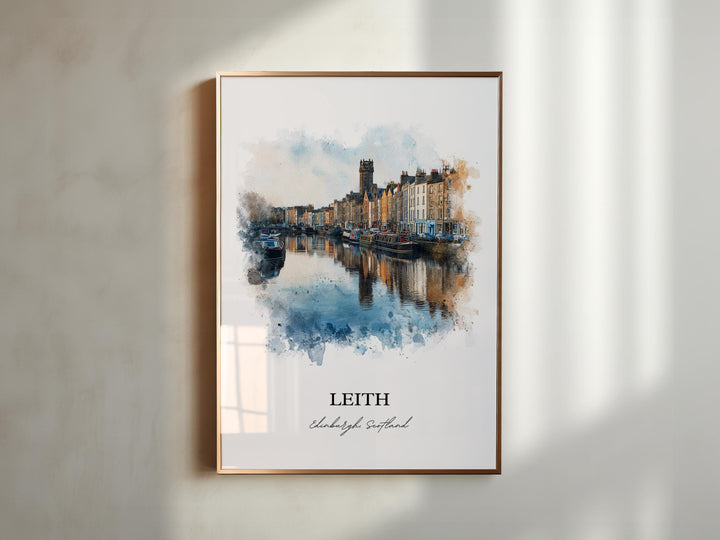 Leith, Scotland – Watercolor Art Print