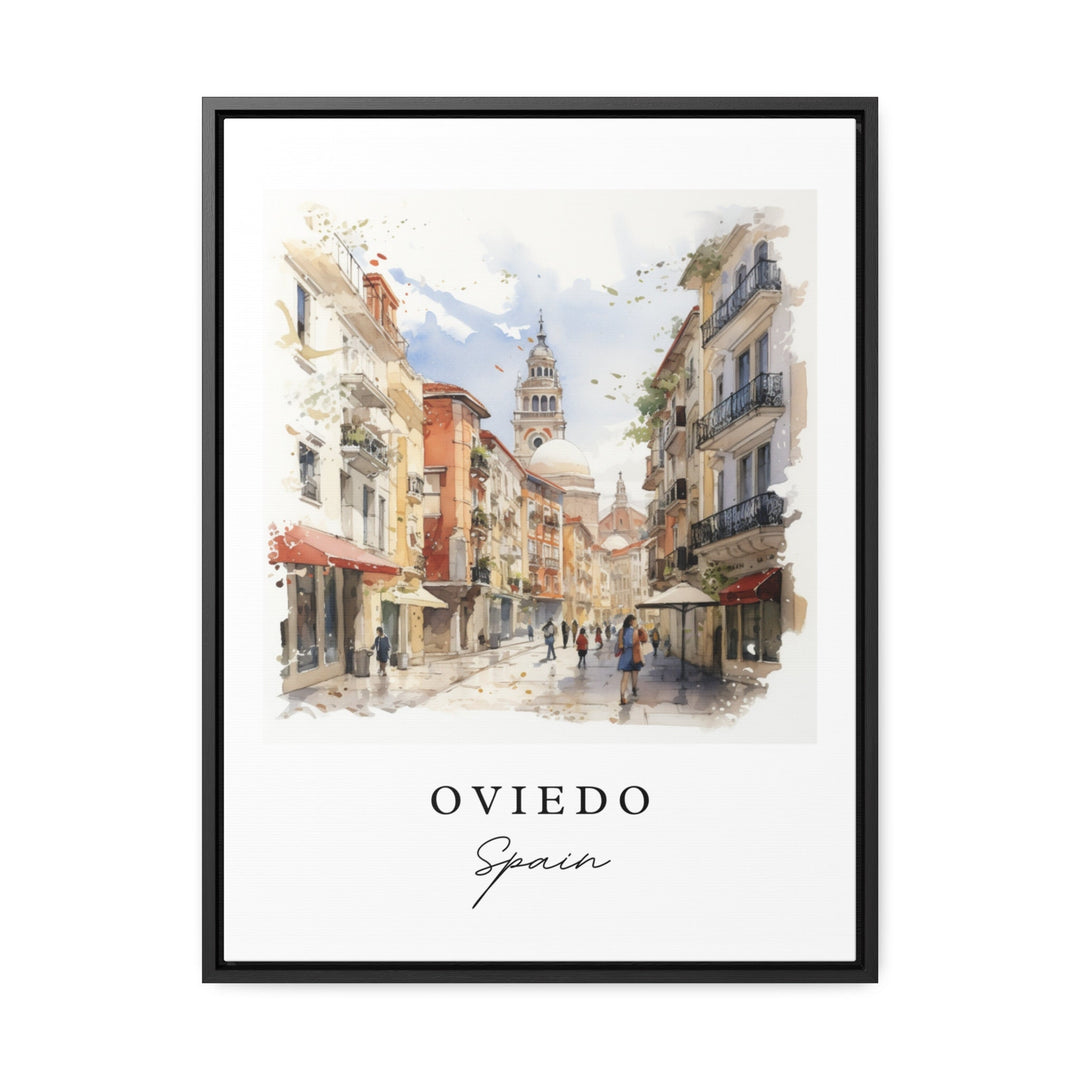 Oviedo Spain wall art - Spain, Oviedo poster, Oviedo Espana Wedding gift, Oviedo Birthday present, Custom Text, Personalized Gift