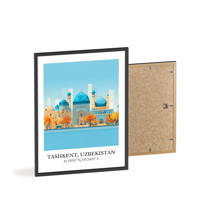 Tashkent Art, Tashkent Retro Travel Art, Uzbekistan Home Decor, Tashkent Gift, Uzbekistan Travel Art, Travel Prints, Housewarming Gift