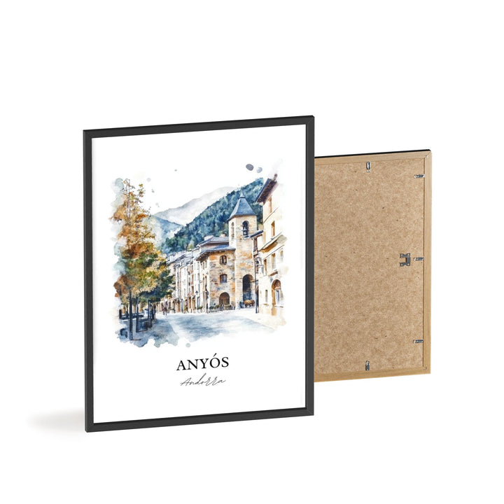La Massana, Andorra – Watercolor Art Print