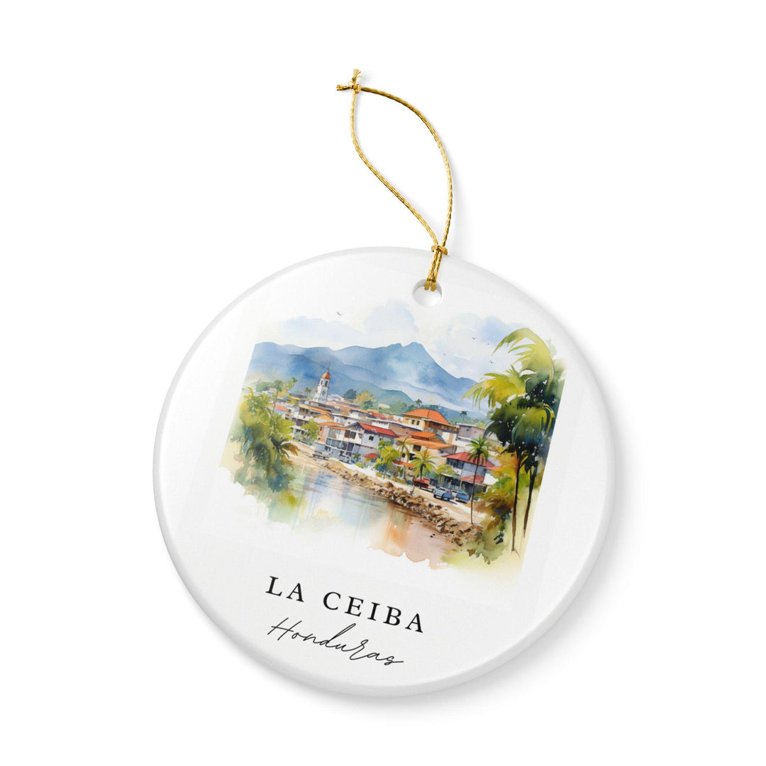La Ceiba Ornament: Unique La Ceiba Souvenir, Honduras Xmas Decor, and Authentic La Ceiba Honduras Gift
