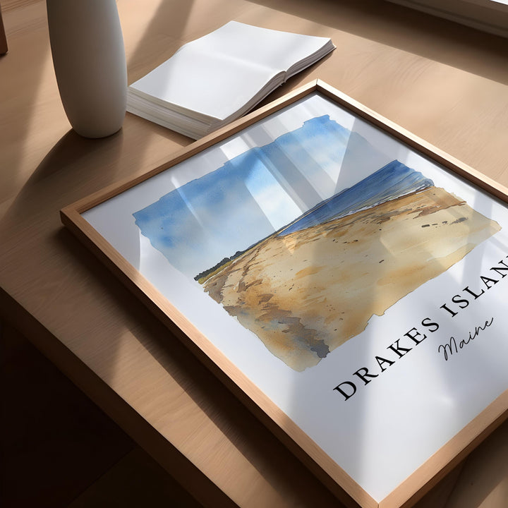 there is a picture of a picture of a beach
