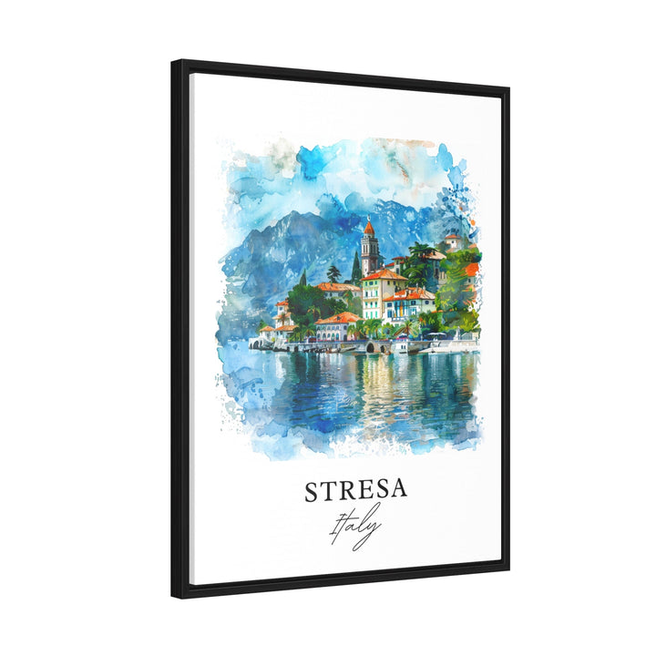 Stresa, Italy – Watercolor Art Print of Lake Maggiore