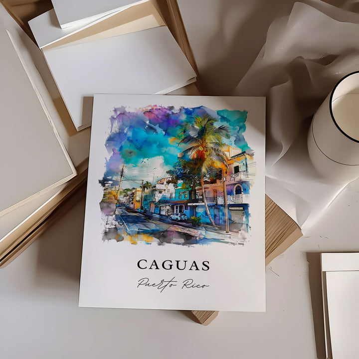 Caguas Wall Art - Puerto Rico Print