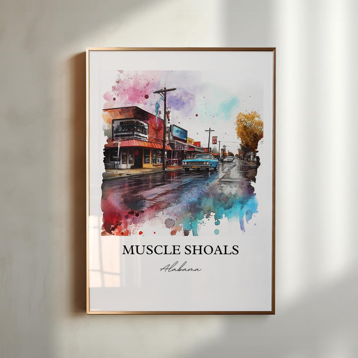 Muscle Shoals Wall Art - Alabama Print