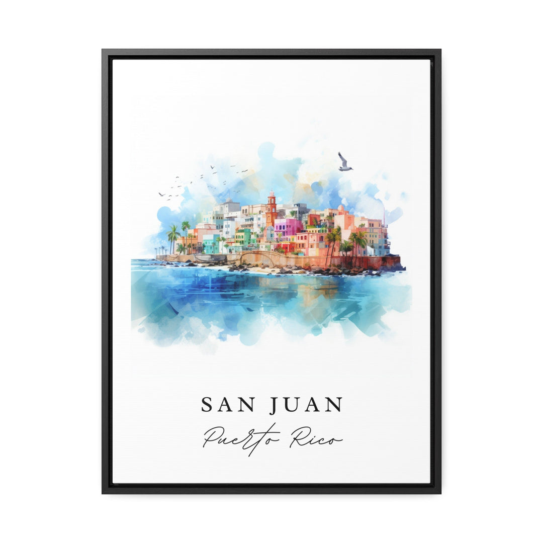 San Juan PR wall art - Puerto Rico, San Juan poster, San Juan Puerto Rico Wedding gift, Birthday present, Custom Text, Personalized Gift