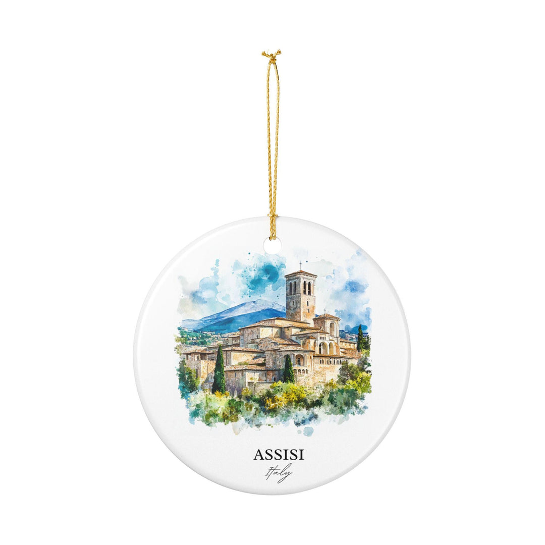 Assisi Italy Ornament: Unique Assisi Souvenir, Assisi Italy Xmas Decor, and Authentic Assisi Italy Gift