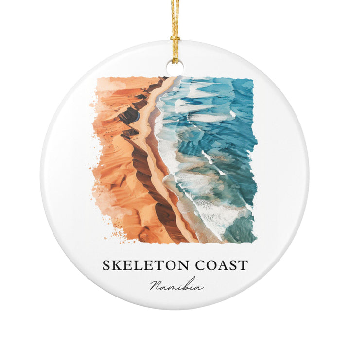 Skeleton Coast Ornament: Unique Skeleton Coast Souvenir, Namibia Xmas Decor, and Authentic Namibia Gift
