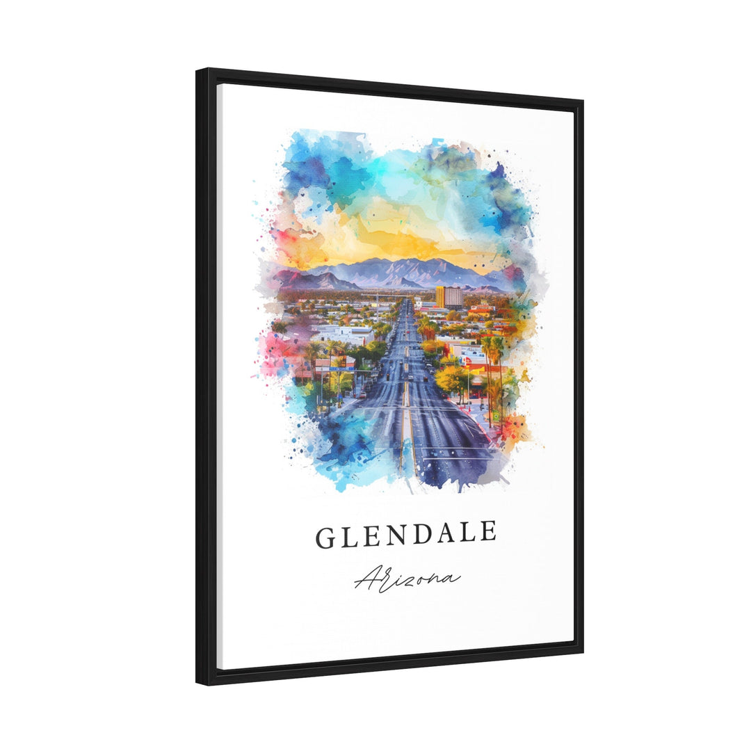 Glendale AZ Wall art - Arizona, Glendale print, Glendale Arizona Wedding gift, Birthday present, Custom Text, Perfect Gift