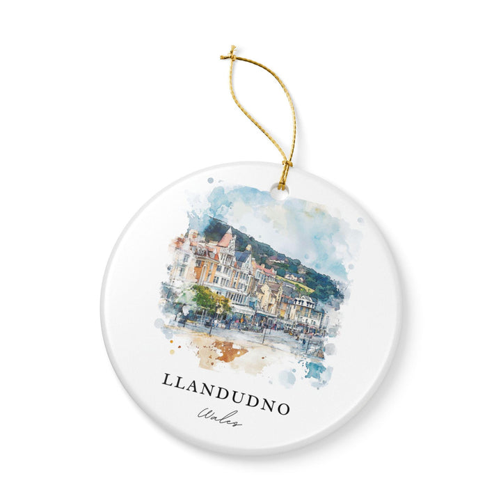 Llandudno Ornament: Unique Llandudno Souvenir, Wales Xmas Decor, and Authentic Wales Gift