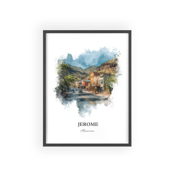 Jerome, Arizona – Watercolor Art Print