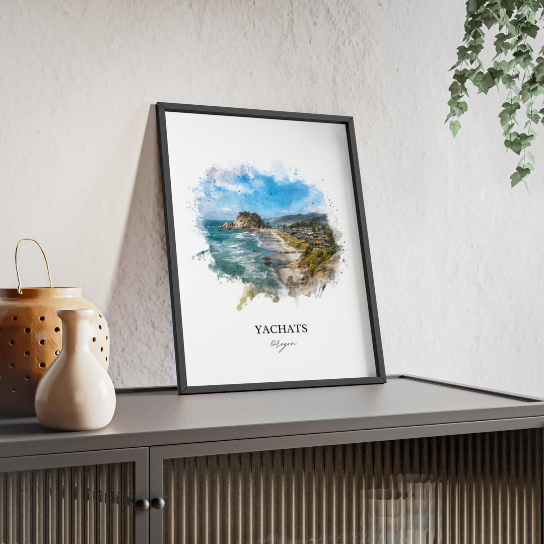Yachats, Oregon – Watercolor Art Print