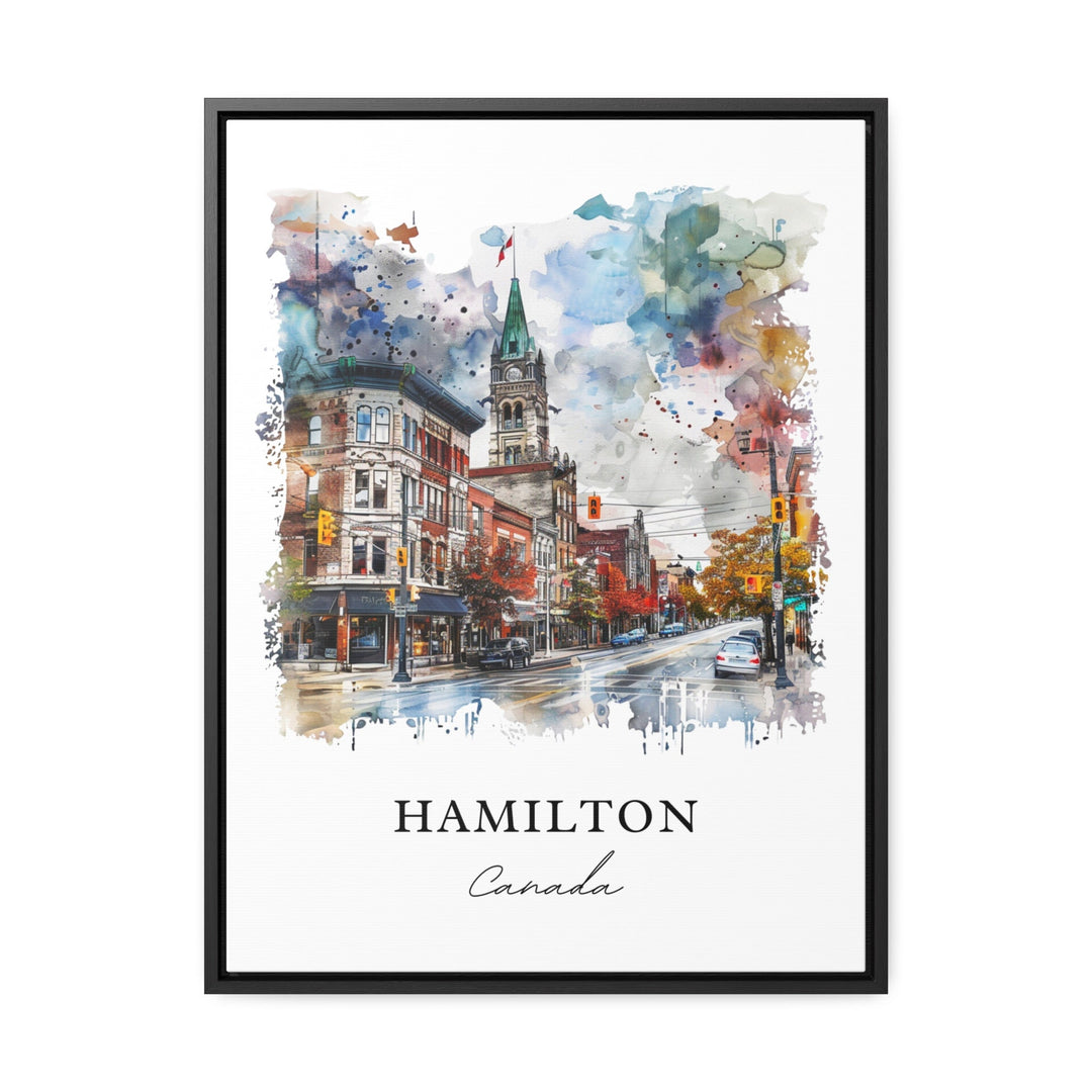 Hamilton Ontario Art, Hamilton Canada Print, Lake Ontario Watercolor, Hamilton Ontario Gift,