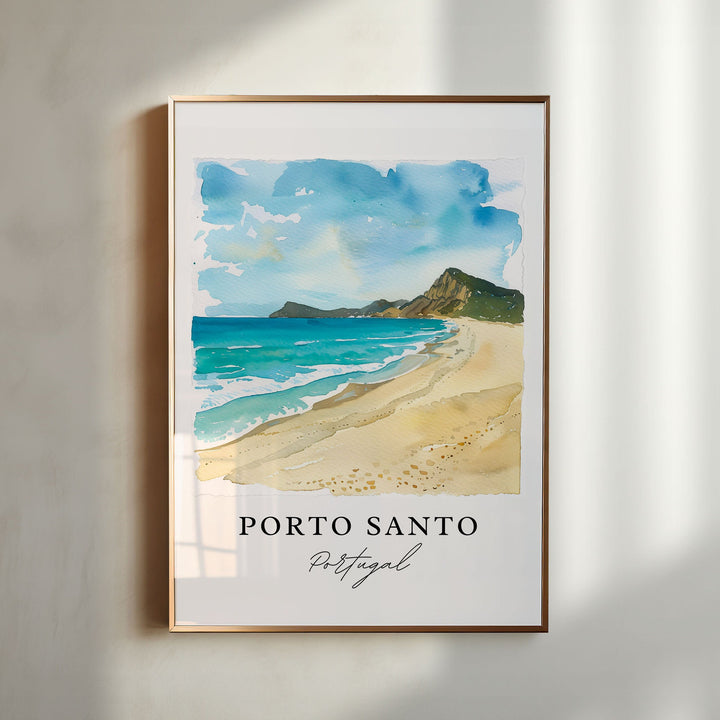 Porto Santo Wall Art, Portugal Print, Porto Santo Island Wall Art, Portugal Gift, Travel Print, Travel Gift, Housewarming Gift