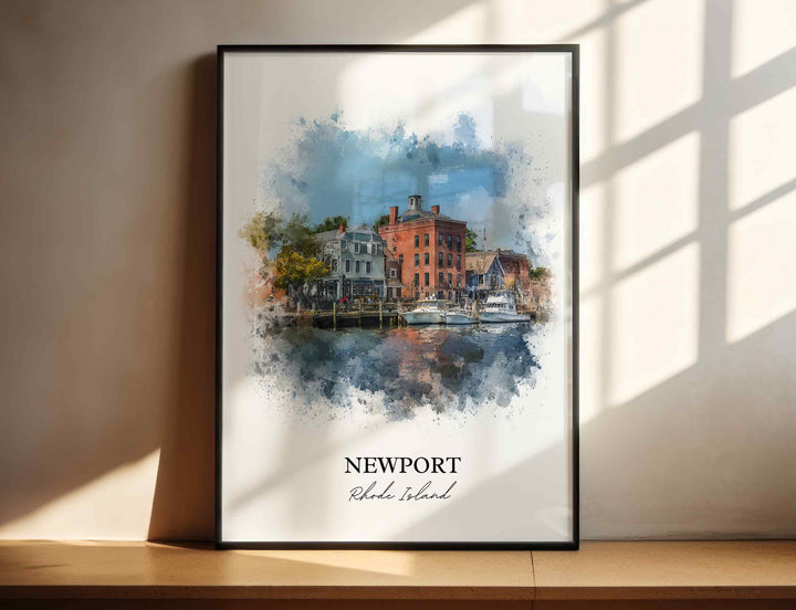 Newport, Rhode Island – Watercolor Art Print