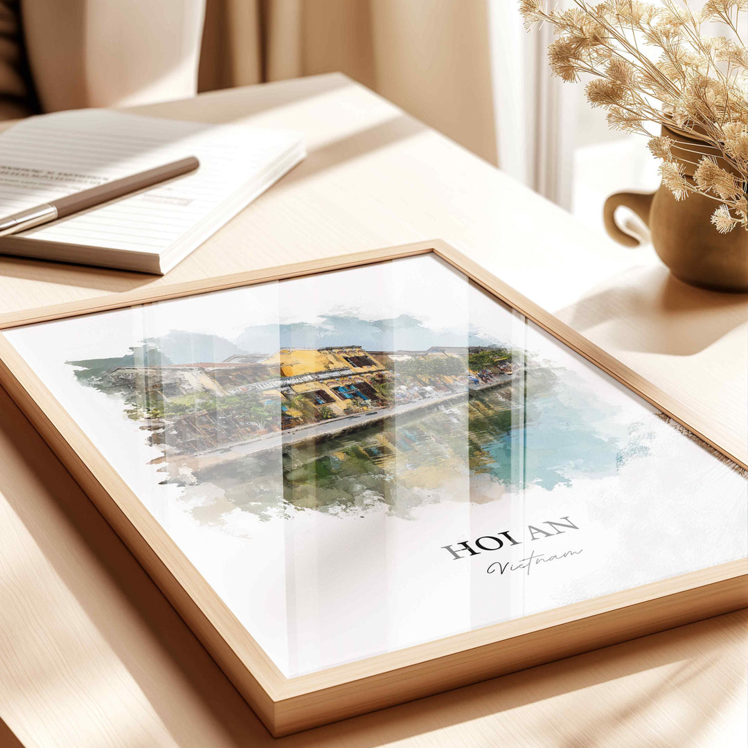 Hoi An, Vietnam – Watercolor Art Print