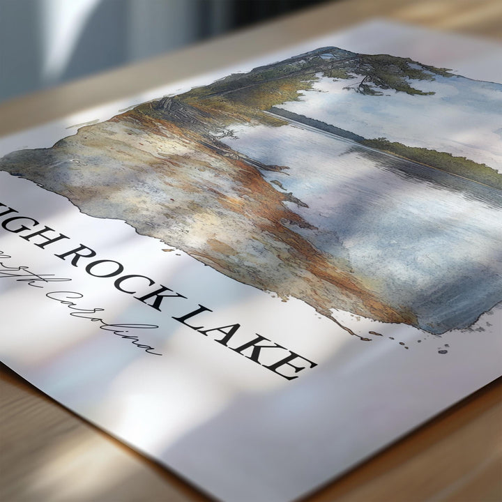 High Rock Lake Wall Art, Yadkin River Print, North Carolina Artwork, High Rock Lake Gift, Travel Print, Travel Poster, Housewarming Gift