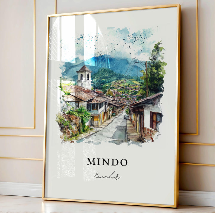 Mindo, Ecuador – Watercolor Art Print