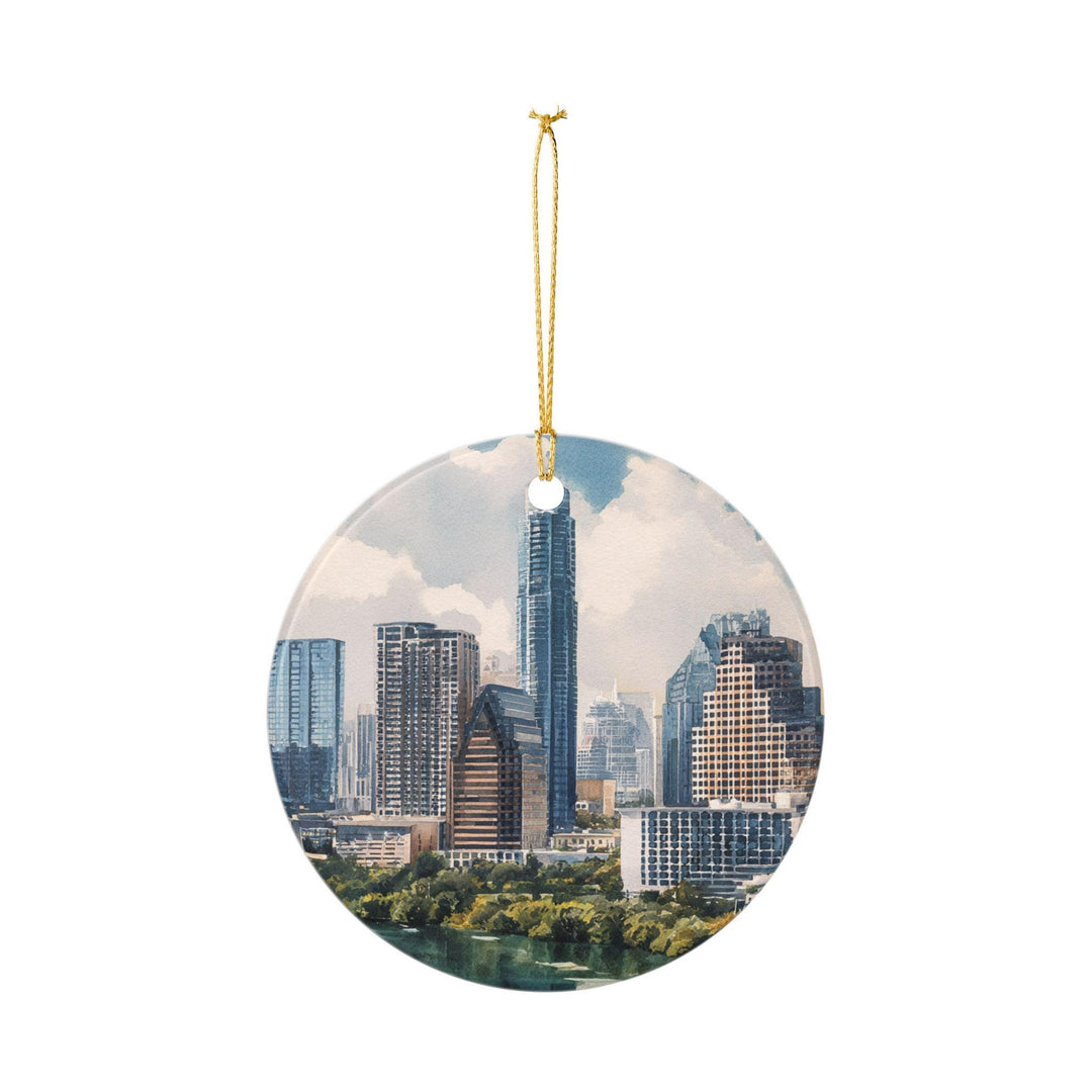 Austin TX Ornament: Unique Austin Texas Souvenir, Austin Texas Xmas Decor, and Authentic Austin Texas Skyline Gift