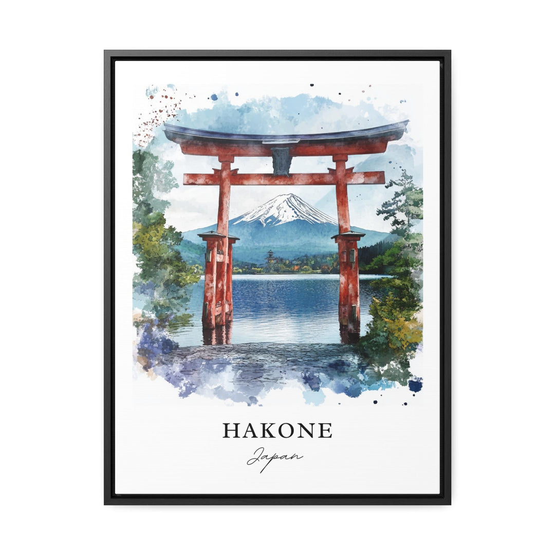 Hakone Wall Art, Hakone Japan Print, Hakone Japan Watercolor Art, Fuji-Hakone-Izu Gift,