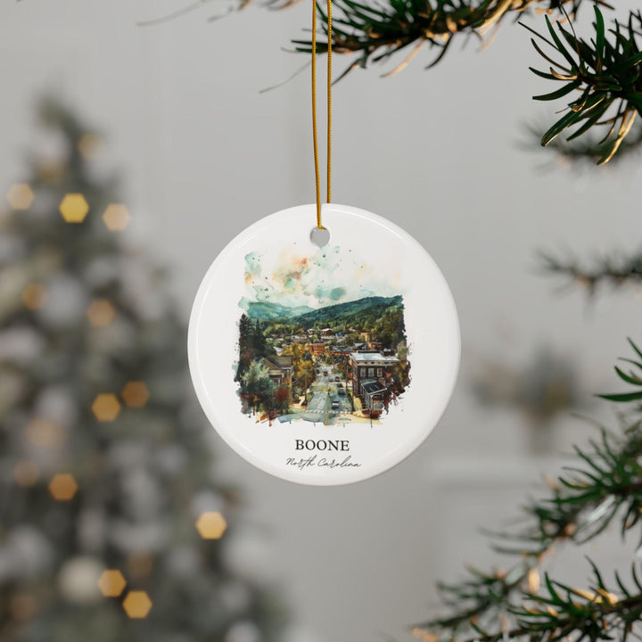 Boone NC Ornament: Unique Boone North Carolina Souvenir, Boone NC Xmas Decor, and Authentic Boone NC Gift