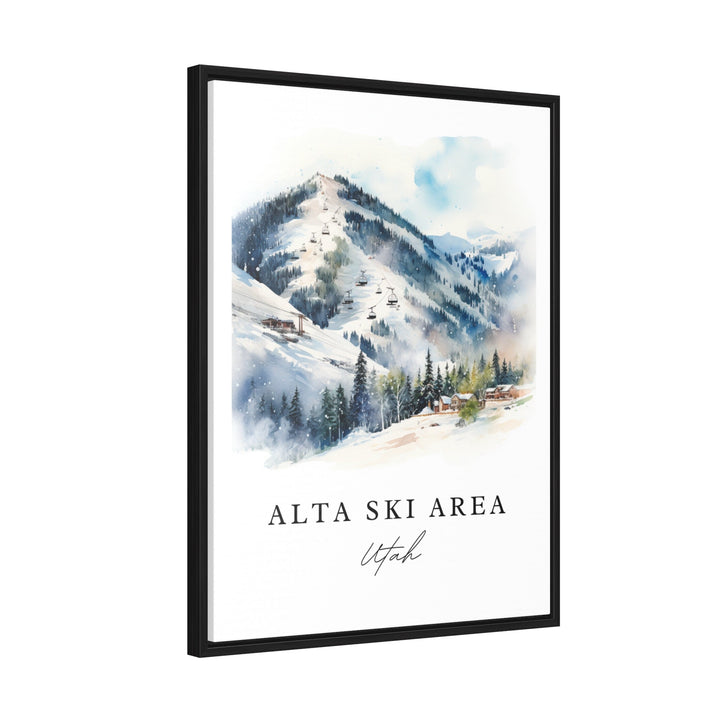 Alta Ski Area Wall Art - Utah Print