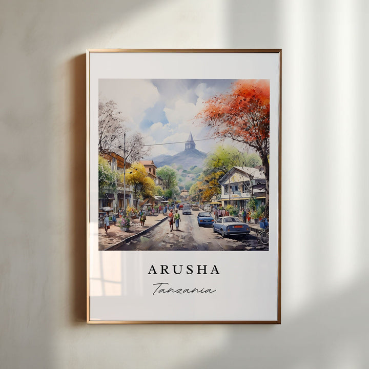 Arusha Wall Art - Tanzania Print