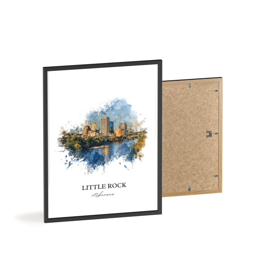 Little Rock, Arkansas – Watercolor Art Print