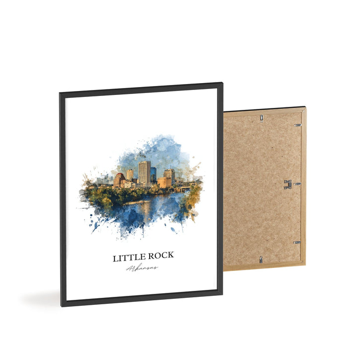 Little Rock, Arkansas – Watercolor Art Print