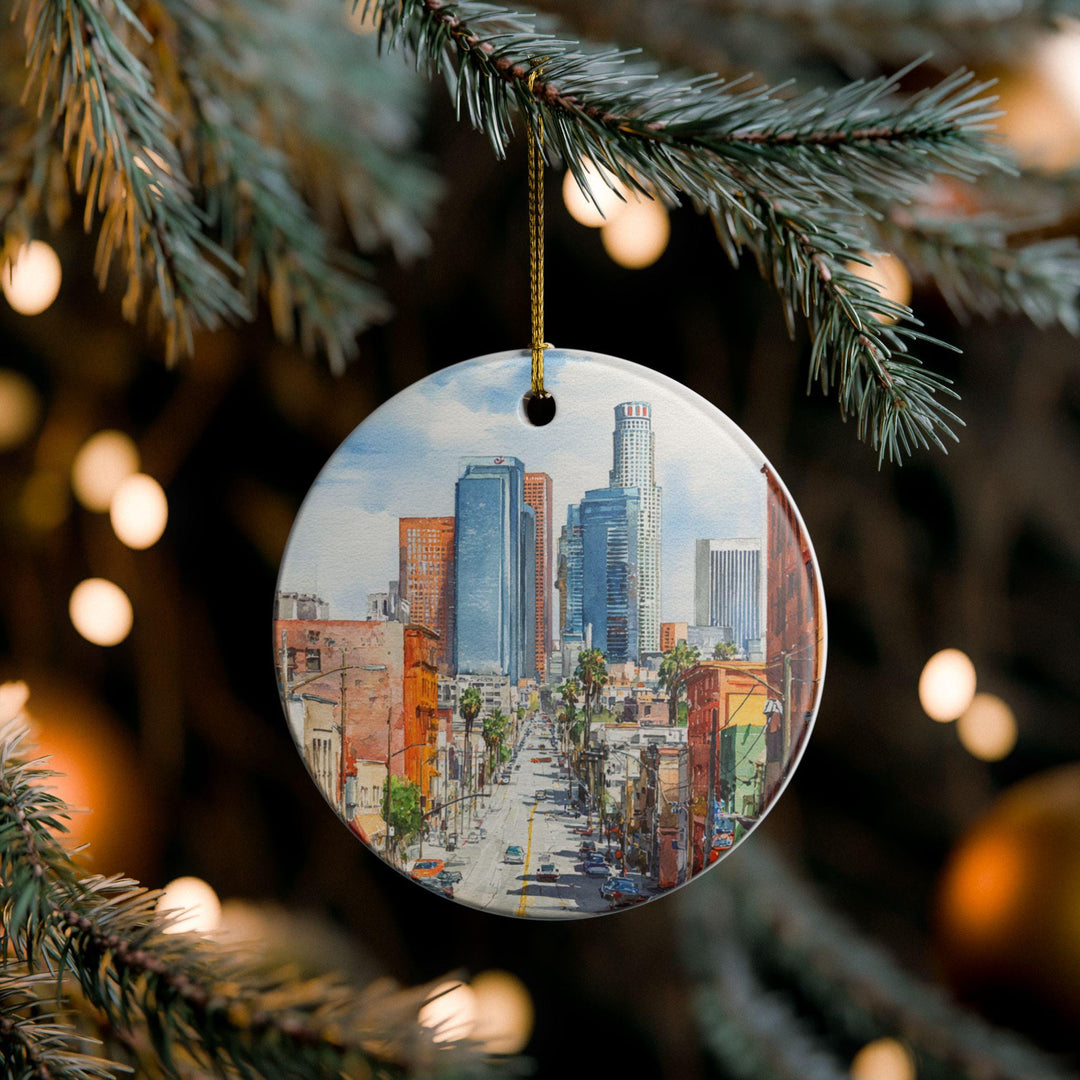Los Angeles Ornament: Unique LA Souvenir, Los Angeles Xmas Decor, and Authentic Los Angeles CA Gift