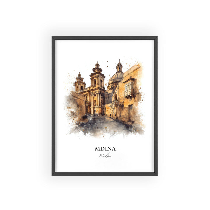 Mdina, Malta – Watercolor Art Print