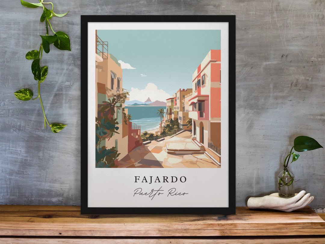 Fajardo PR wall art - Puerto Rico, Fajardo poster, Fajardo Wedding gift, Puerto Del Rey Marina PR, Custom Text, Personalised Gift