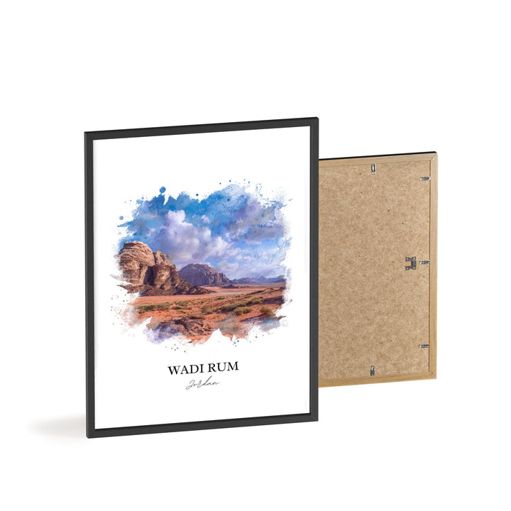 Wadi Rum, Jordan – Watercolor Art Print