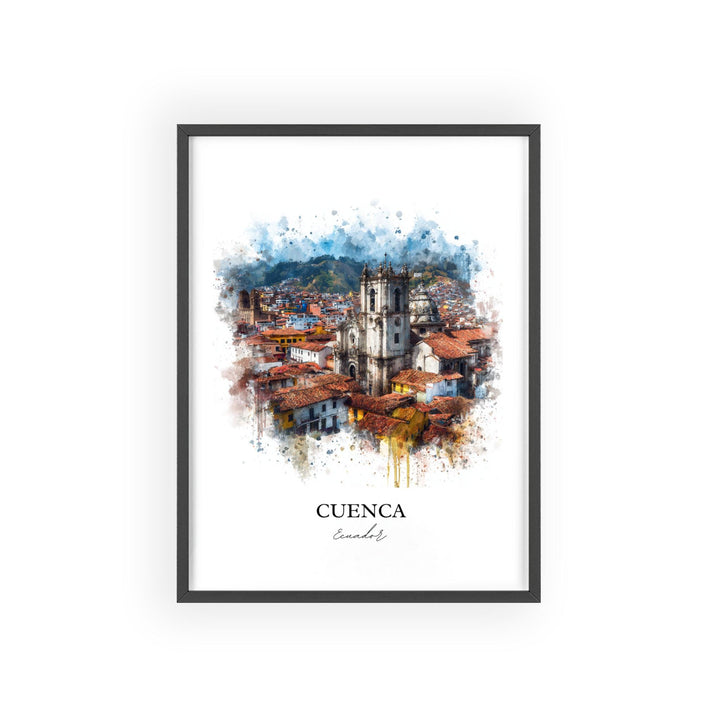 Cuenca, Ecuador – Watercolor Art Print