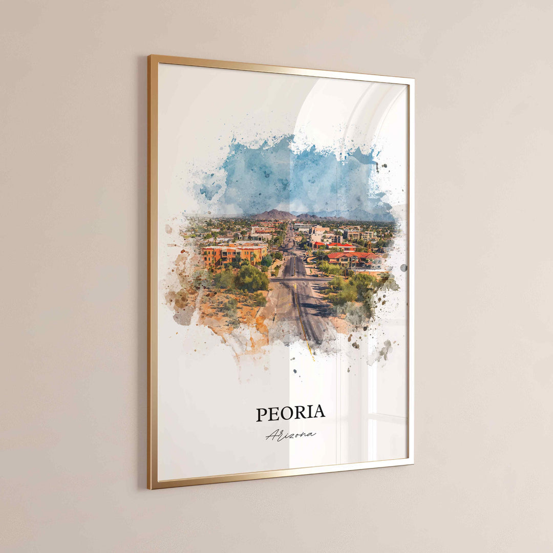 Peoria, Arizona – Watercolor Art Print