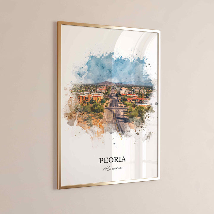 Peoria, Arizona – Watercolor Art Print