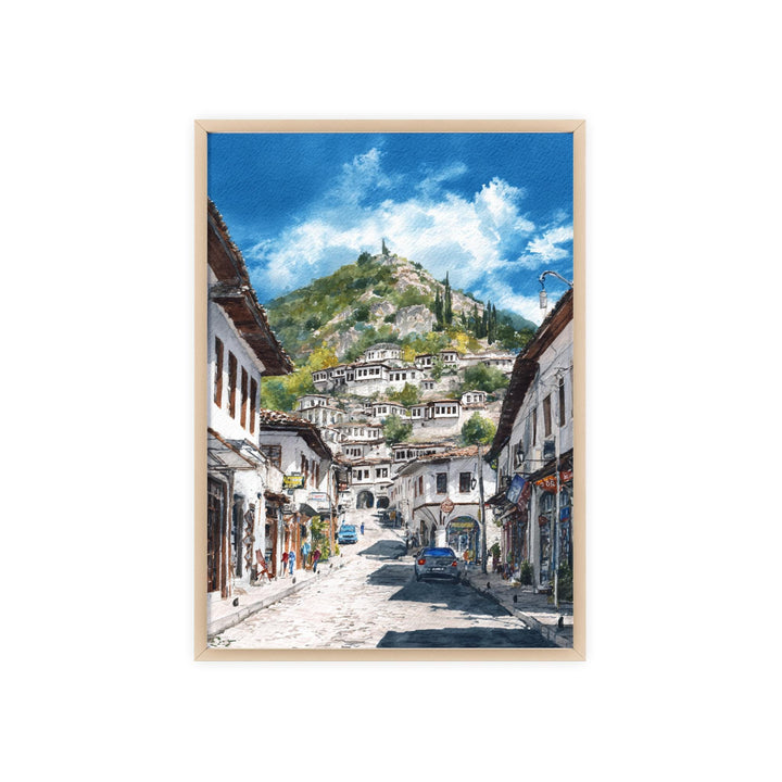 Berat, Albania – Watercolor Art Print