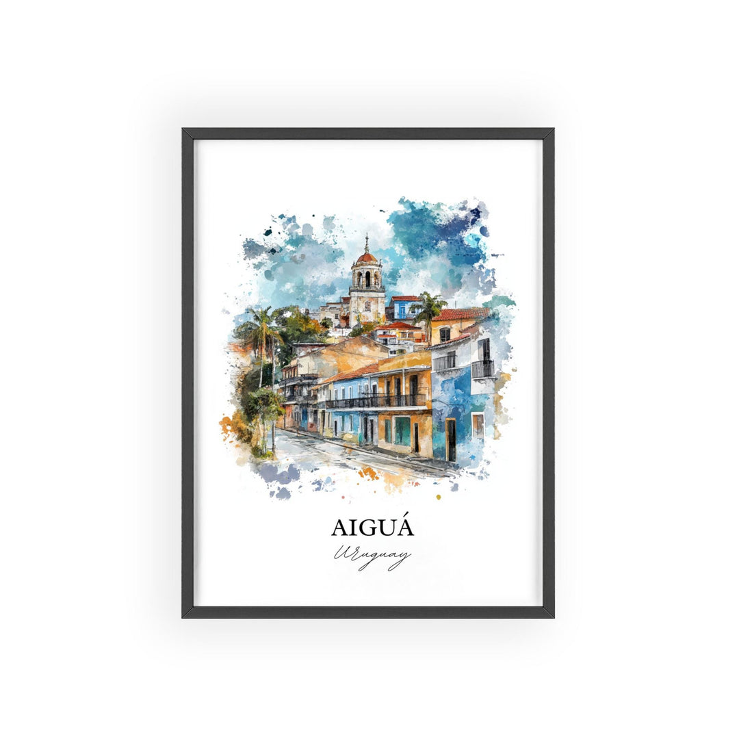 Aiguá Uruguay Wall Art, Maldonado Print, Uruguay Watercolor Art, Aiguá Uruguay Gift, Travel Print, Travel Poster, Housewarming Gift