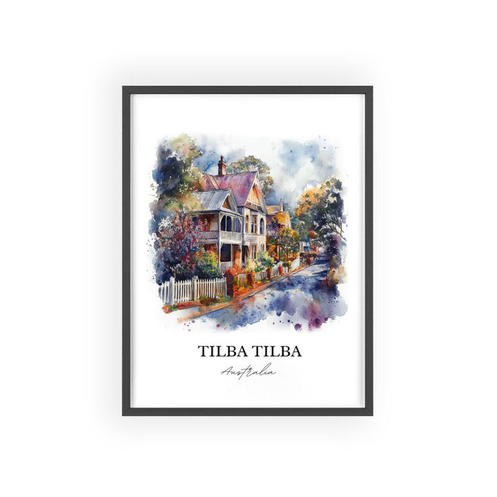 Tilba Australia Wall Art, Tilba Tilba Print, Australia Watercolor Art, New South Wales Gift, Travel Print, Travel Poster, Housewarming Gift