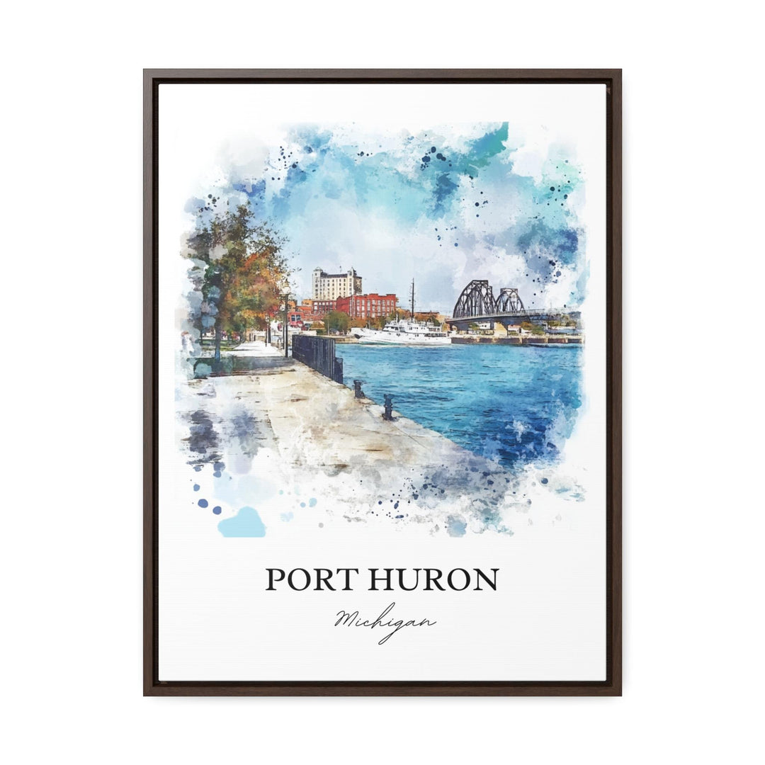 Port Huron, USA – Watercolor Art Print