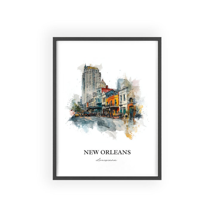 New Orleans, Louisiana – Watercolor Art Print