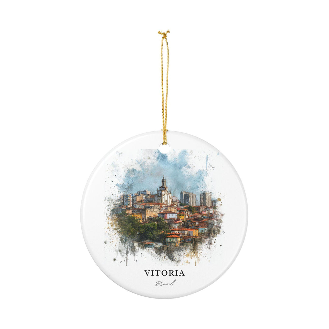 Vitoria, Brazil Ornament: Unique Vitoria Brazil Souvenir, Brazil Xmas Decor, and Authentic Vitoria Brazil Gift