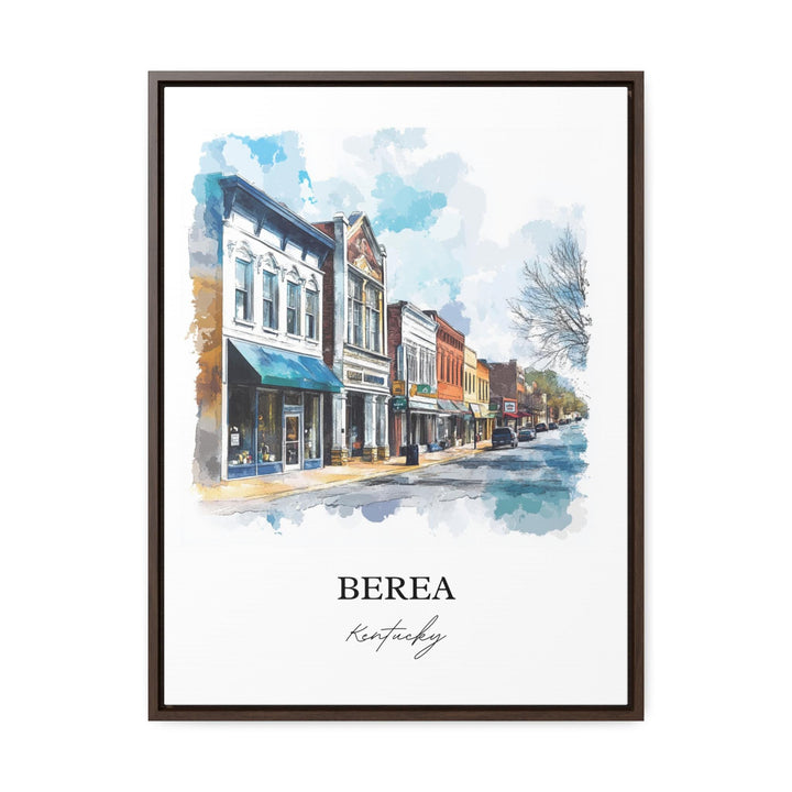 Berea KY Wall Art, Madison County Print, Kentucky Watercolor Art, Berea Kentucky Gift, Travel Print, Travel Poster, Housewarming Gift