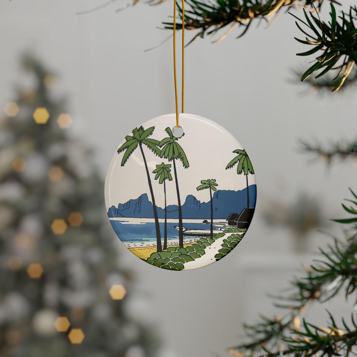 Bora Bora Ornament: Unique Bora Bora Souvenir, French Polynesia Decor, and Authentic French Polynesian Gift