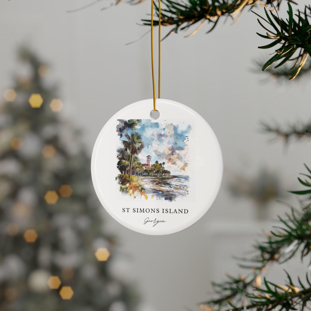 St Simons Island GA Ornament: Unique Simons Island Souvenir, St Simons Island Decor, and Authentic St Simons Gift