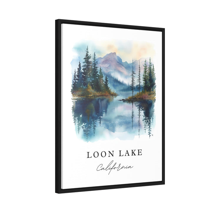 Loon Lake CA wall art - California, Loon Lake print, Loon Lake Wedding gift, Birthday present, Custom Text, Perfect Gift