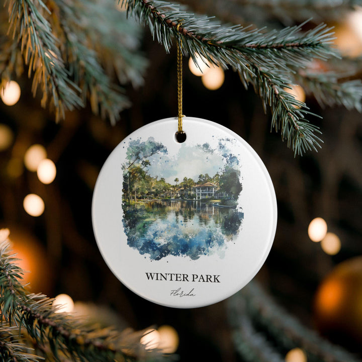 Winter Park Florida Ornament: Unique Winter Park Souvenir, Winter Park FL Xmas Decor, and Authentic Winter Park FL Gift