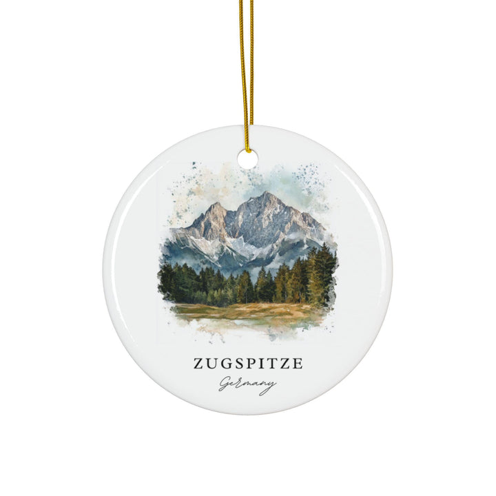 Zugspitze Germany Ornament: Unique Zugspitze Souvenir, Zugspitze Decor, and Authentic Zugspitze Germany Gift