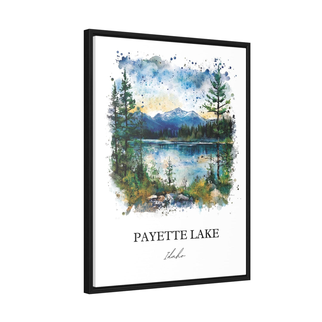 Payette Lake Wall Art, McCall Print, McCall Idaho Watercolor Art, Payette Lake ID Gift, Travel Print, Travel Poster, Housewarming Gift