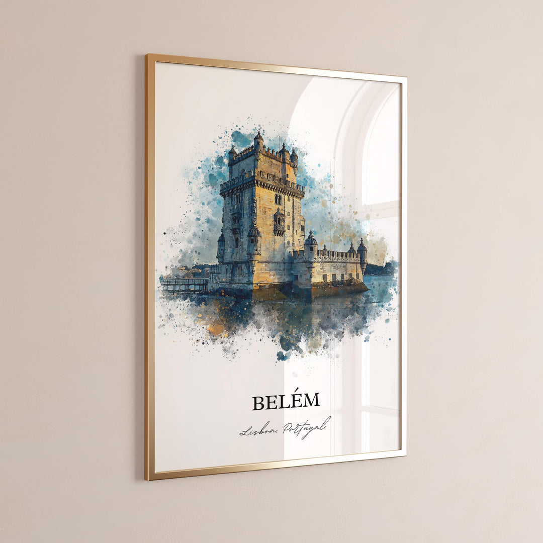 Belém, Portugal – Watercolor Art Print